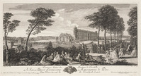 KG 13221
<br/>
Chantilly, gezien vanaf de hoofdingang
<br/>
<em>Rigaud, Jacques (1681-1754)(?)</em>